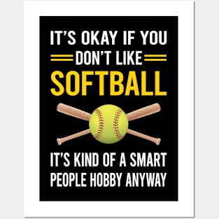 Smart People Hobby Softball Posters and Art